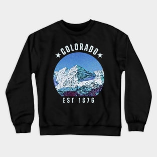 Colorado Retro Vintage Mountains Crewneck Sweatshirt